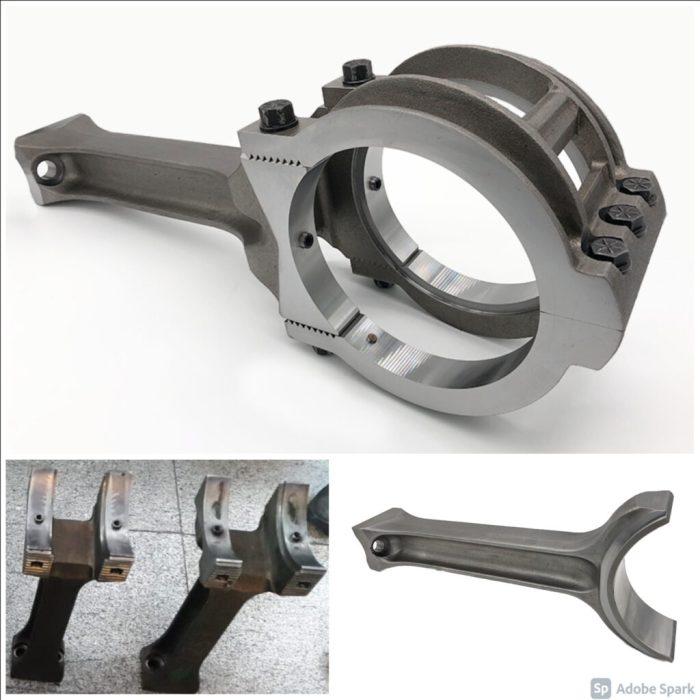 Fork and blade connecting rod