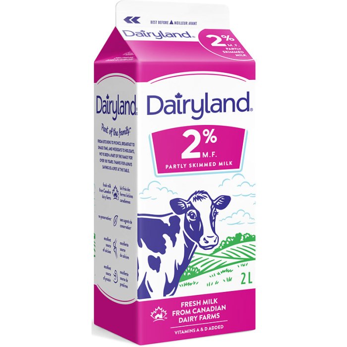 Dairyland 2l milk londondrugs