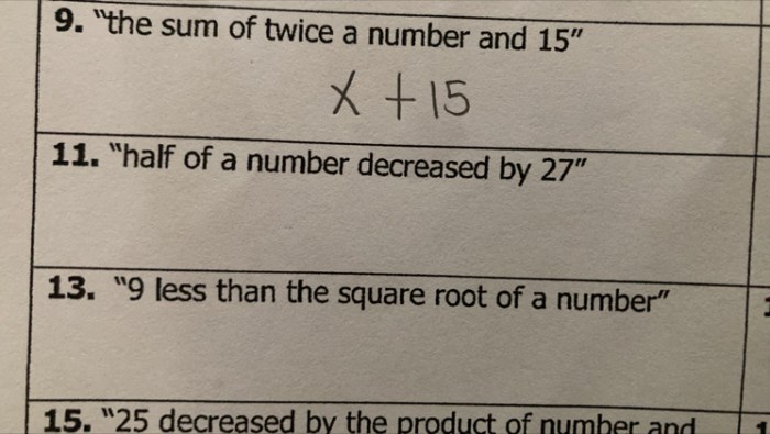 Half of a number decreased by 8 is - 3