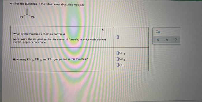 Molecule solved under isomer transcribed